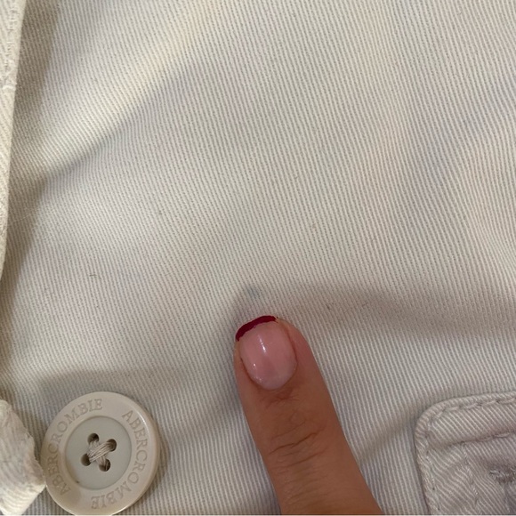 Vintage Abercrombie & Fitch White Hooded Jacket - Picture 2 of 16